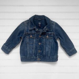 GAP EUC Iconic Dark Wash Blue Jean Denim Jacket